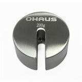 Slotted calibration weight.